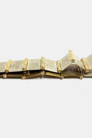 Tony Blanco choker necklace, gold and silver statement jewelry