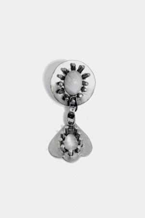 Tony Blanco moonstone ring, sterling silver hanging ring, fine jewelry