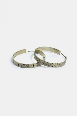 Tony Blanco engraved hoop earrings, customizable, sterling silver